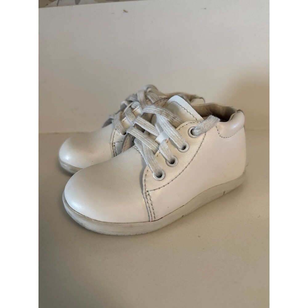 STRIDE RITE ELLIOT white leather boot baby sneaker